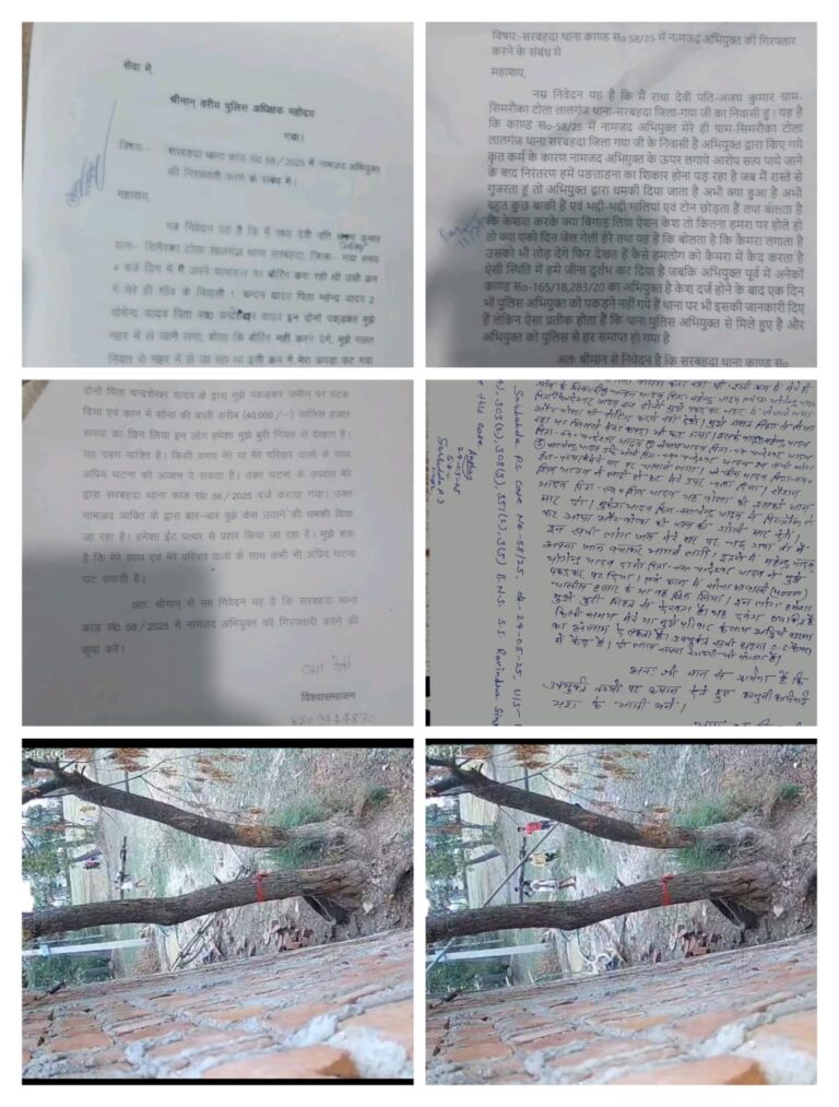 गया में महिला से मारपीट और गहना लूट, दबंगों ने घर पर किया हमला – गिरफ्तारी की मांग  गया।