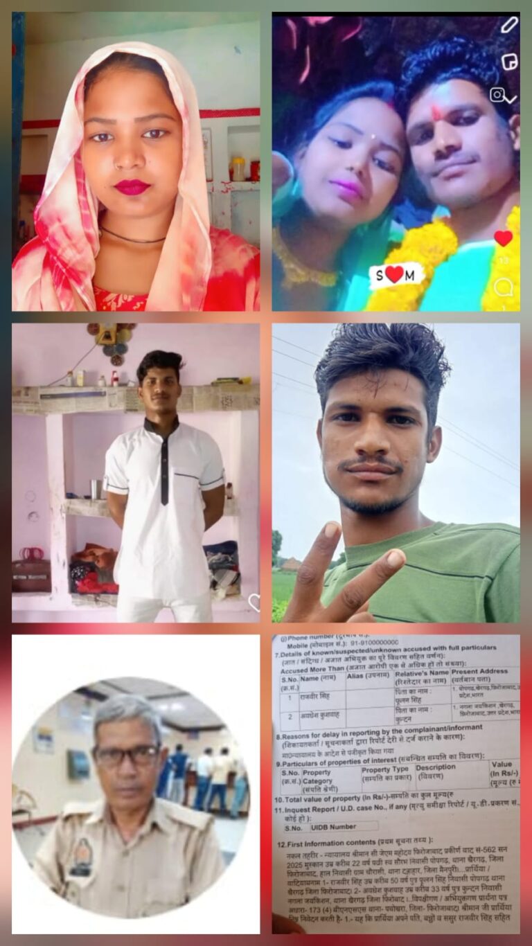 पति की संदिग्ध मौत: पत्नी ने ससुर व गाँव के अन्य लोगों पर हत्या कर एक्सीडेंट का रूप देने का आरोप