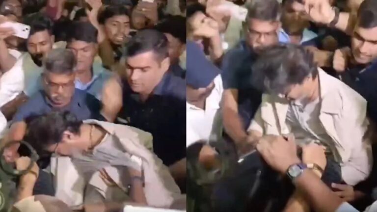 एयरपोर्ट पर उमड़ी हजारों की भीड़ के बीच गिरे थलापति विजय, सुपरस्टार के लिए दीवानगी की हदें पार कर रहे फैन, वीडियो देख इंटरनेट पर मची खलबली