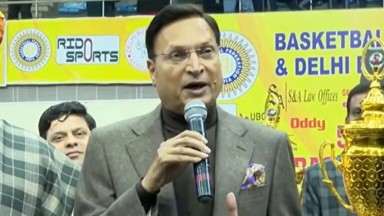 रजत शर्मा ने किया सीनियर राष्ट्रीय बास्केटबॉल चैंपियनशिप का उद्घाटन, खिलाड़ियों को किया संबोधित