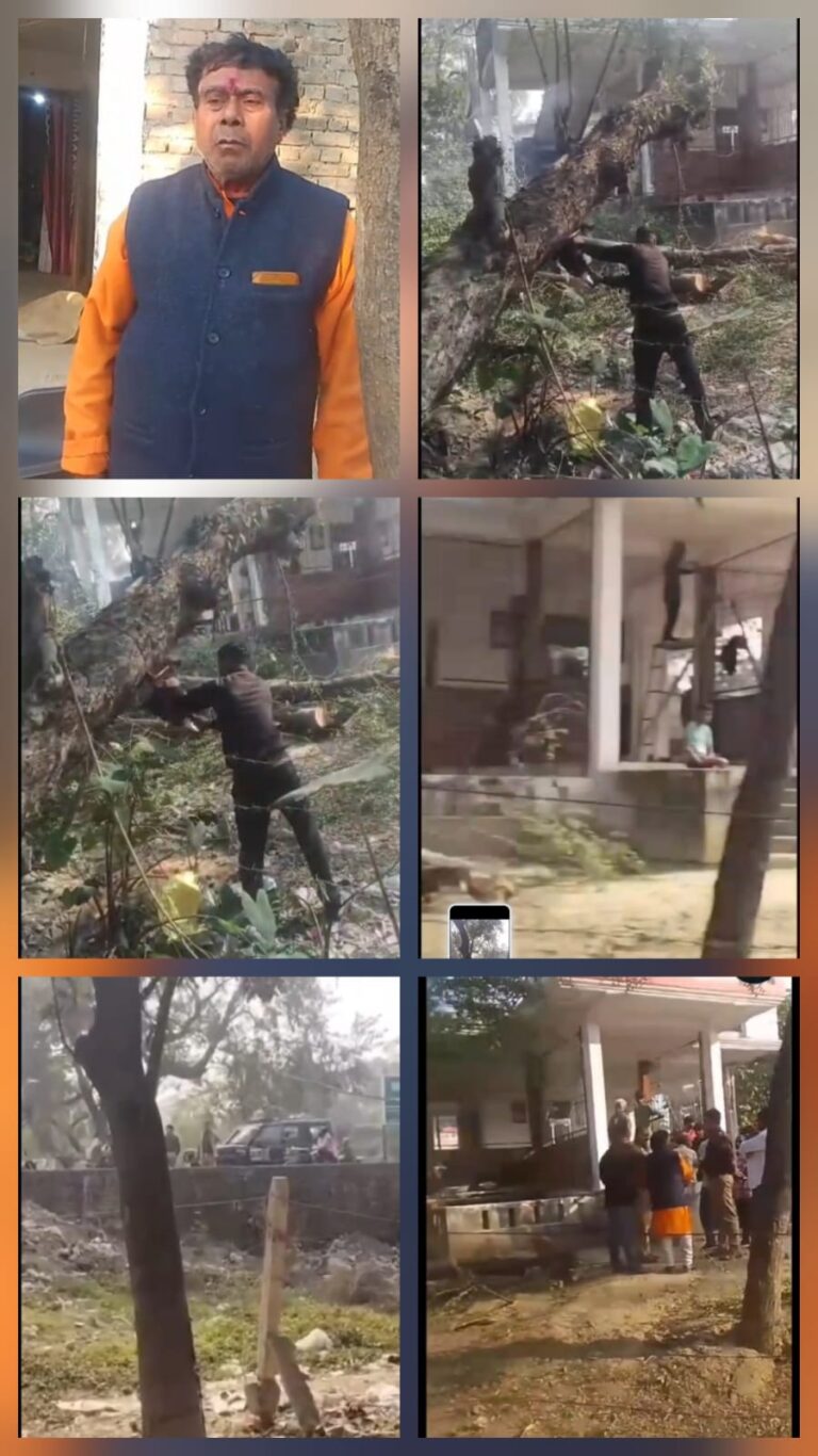 चोलापुर में बुजुर्ग को घेरने की कथित साजिश, जमीन विवाद में जातिगत उत्पीड़न और पेड़ कटवाने का गंभीर आरोप