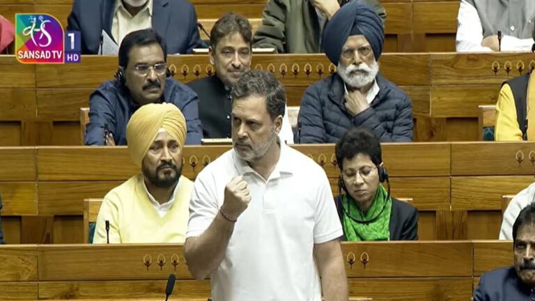 लोकसभा में राहुल गांधी बोले- US की शर्तों पर डील करना शर्मनाक, सरकार ने देश को बेच दिया