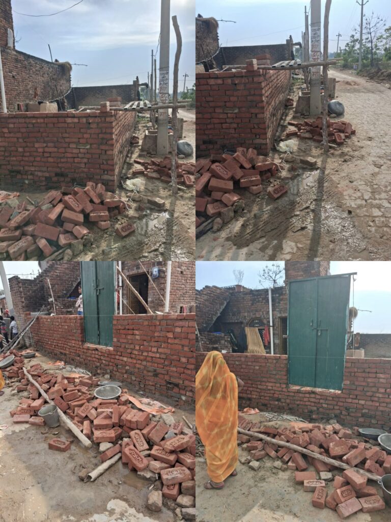 कन्नौज में सड़क किनारे जमीन पर कब्जे की साजिश