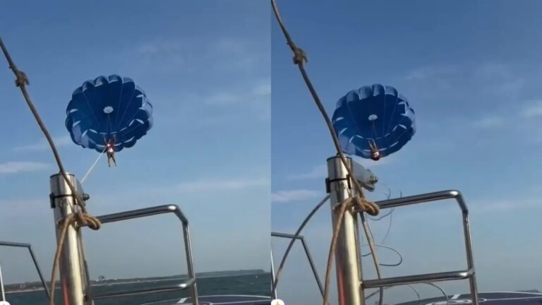 गोवा के Baga Beach पर बड़ा हादसा, हवा में टूटी पैरासेलिंग की केबल, समुद्र में गिरा पर्यटक
