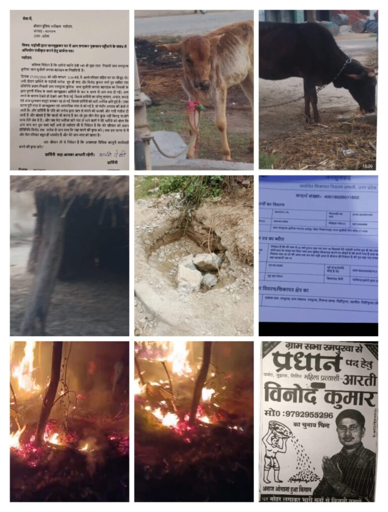 बहराइच जिले में एक गरीब परिवार के घर में देर रात आग लगाए जाने की घटना से इलाके में दहशत फैल गई है