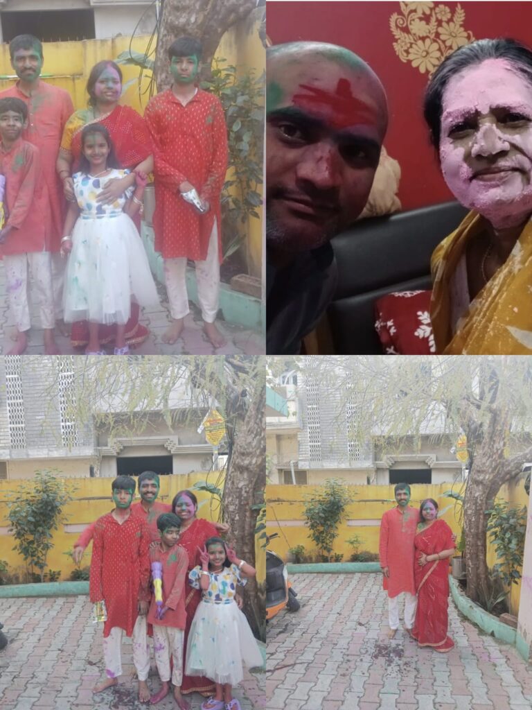 गया के लखी बाग में परिवार संग धूमधाम से मनी होली, रंग-गुलाल के बीच दिखा प्यार और अपनापन