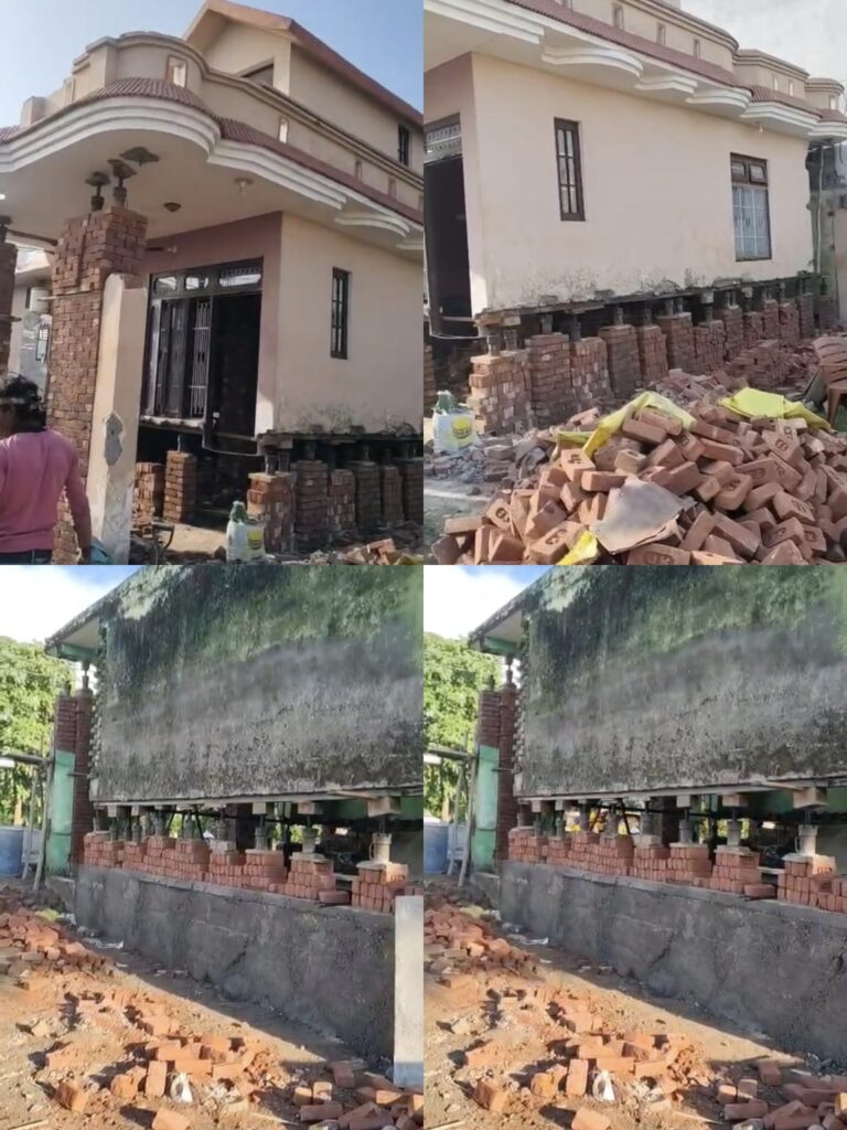 जमीन से नीचे बने मकानों के लिए राहत: बिना तोड़े लैन्टर ऊंचा करने की तकनीक से लोगों को मिल रहा समाधान