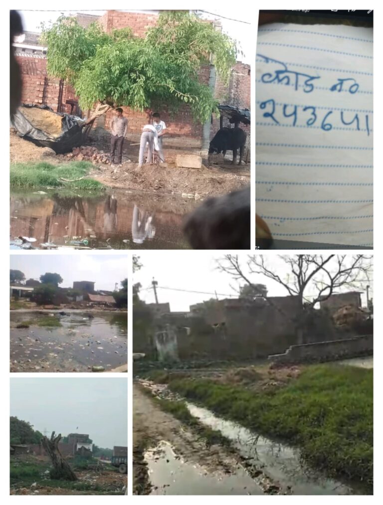 सरकारी तालाब पर दबंगों का कब्जा, सीसी रोड के नीचे बनाए मकान, ग्रामीणों में आक्रोश