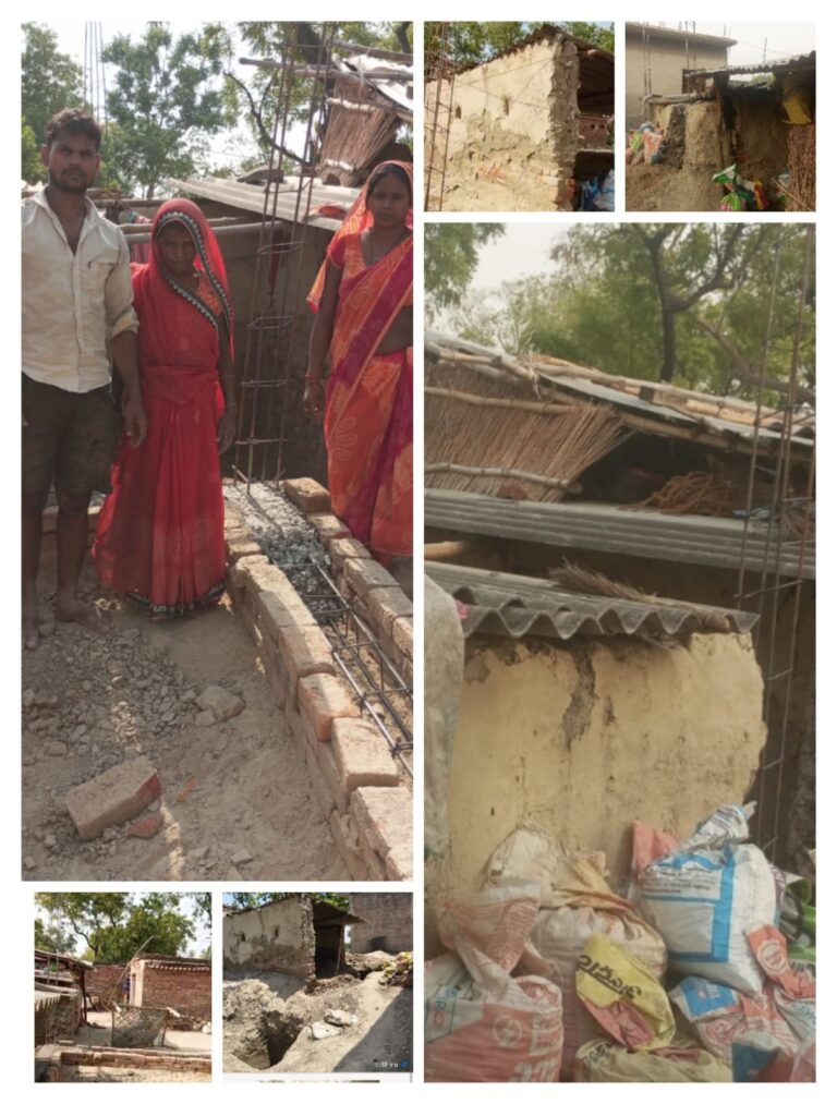 पुश्तैनी मकान की दीवार गिरने से परिवार बेघर, प्रशासन से लगाई न्याय की गुहार