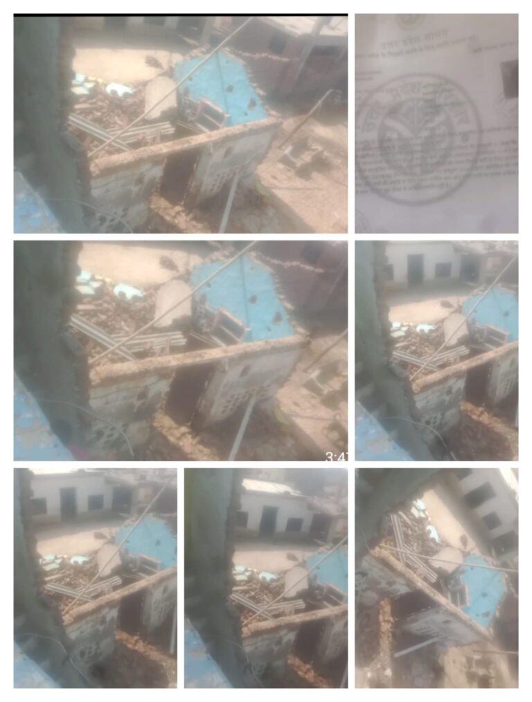 मथुरा में आंधी-तूफान ने गरीब मजदूर का आशियाना उजाड़ा, मां-बेटे हुए बेघर, प्रशासन से लगाई मदद की गुहार