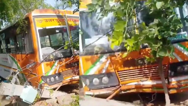 चलती बस में ड्राइवर को आया हार्ट अटैक, मौके पर हुई मौत, सवारियों ने अपनी सूझबूझ से बचाई जान